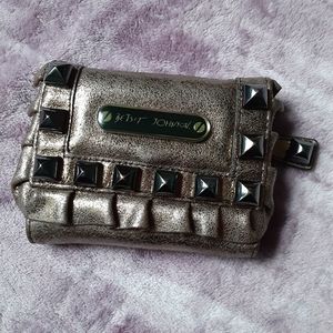 Betsey Johnson Studded Bronze Wallet